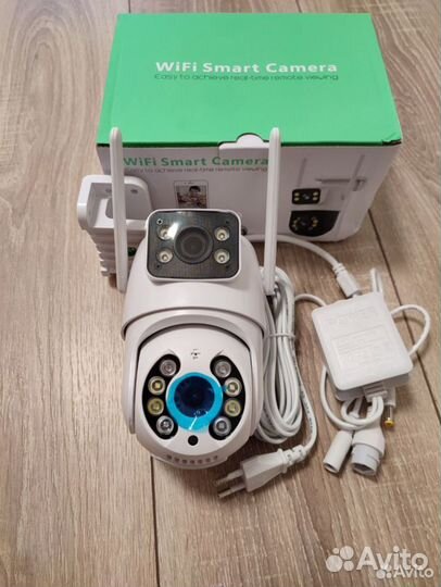 Уличная wifi камера,двойной объектив iCsee