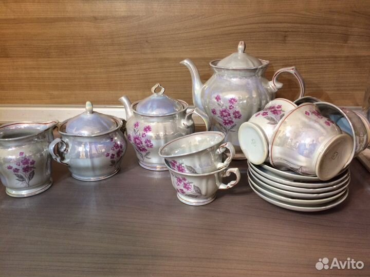 Сервиз чайный, селёдочницы