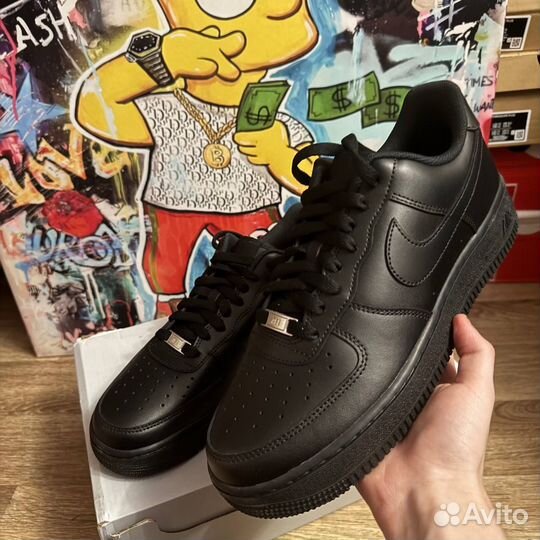Nike air force 1 black оригинал