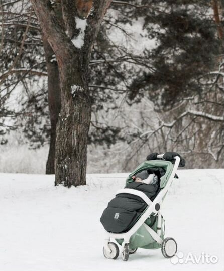 Greentom classic mint/white коляска прогулочная