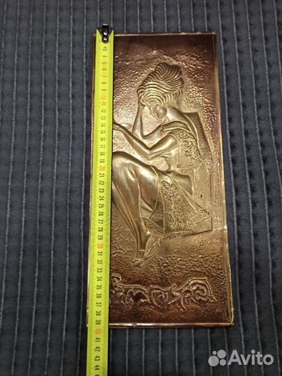 Картина медная чеканка СССР