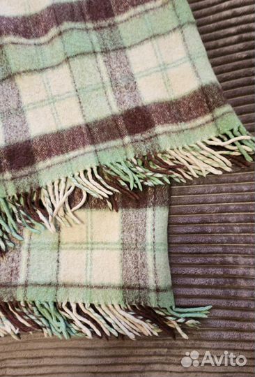 Плед шерстяной бу