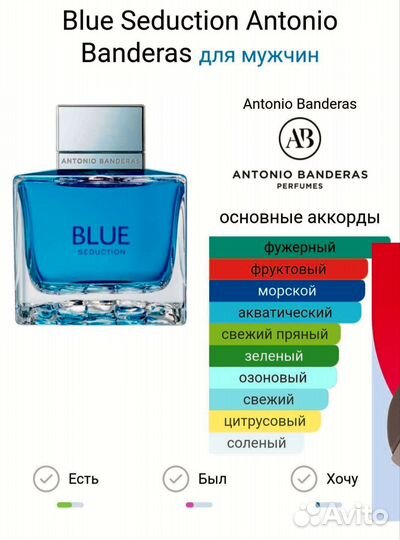 Blue Seduction Antonio Banderas 35мл