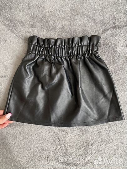 Юбка кожаная для девочки