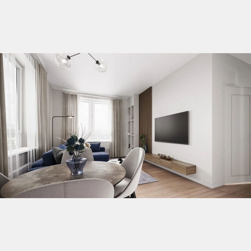 2-к. квартира, 57,5 м², 10/17 эт.