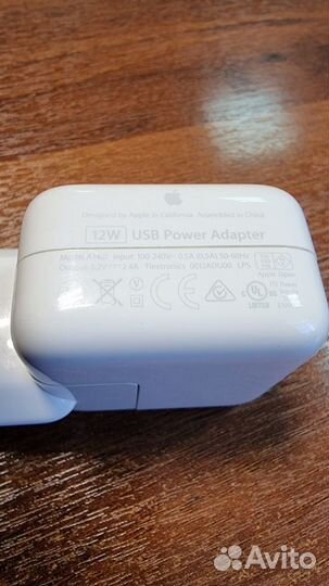 Адаптер питания 12W Apple iPhone\iPad оригинал