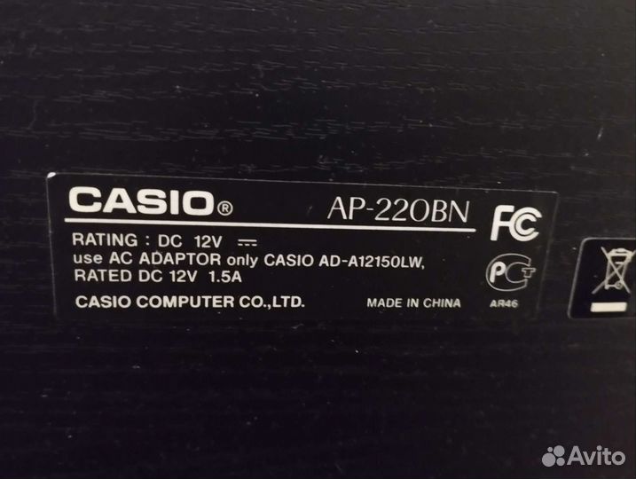 Цифровое фортепиано casio ap-220bn