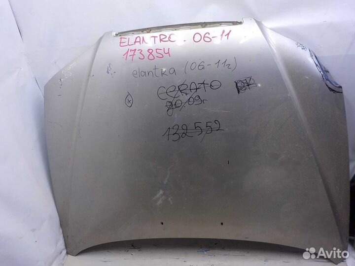 Капот hyundai elantra 2006-2011