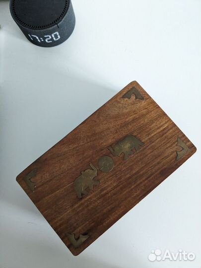 Шкатулка слоны дерево из Индии