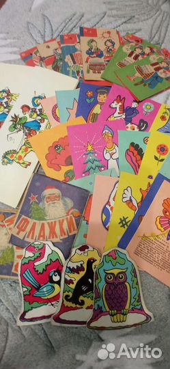 Новогодние детские флажки. СССР