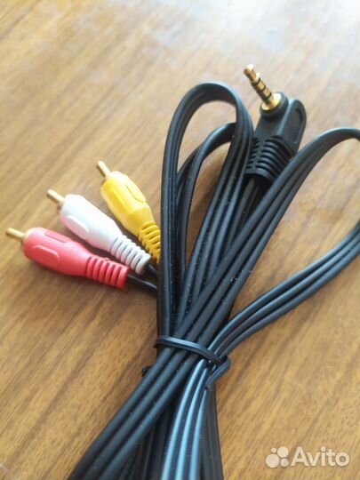 Кабель AUX 3.5 мм Jack на тюльпан 3xRCA