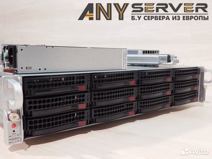 Сервер Supermicro 6028U 2x E5-2683v4 384Gb 12LFF