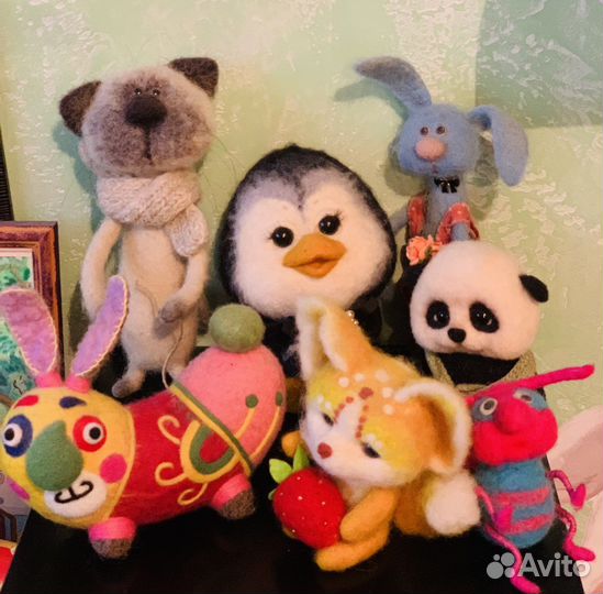 Войлочные игрушки ручной работы