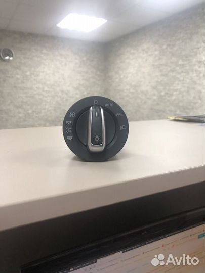 Выключатель света фар хром Ауди А6 С6