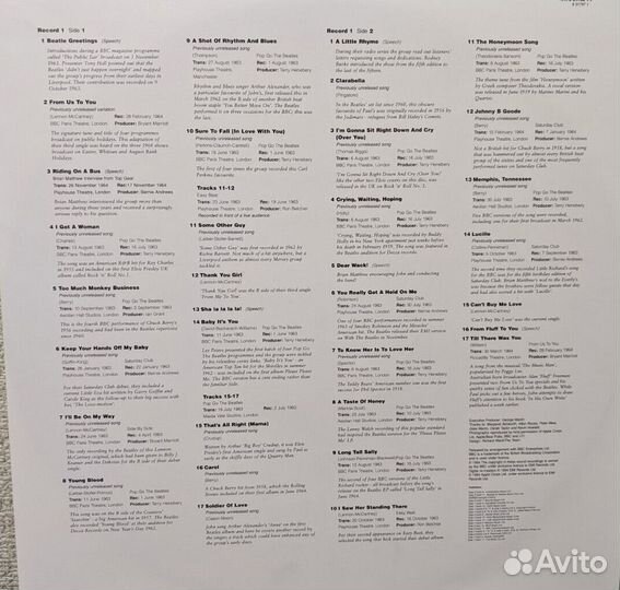 The Beatles – Live AT The BBC apple 1994 UK.2 LP