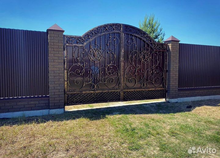 Ворота кованые