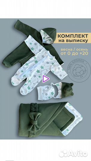 Комплект на выписку новый осень/весна
