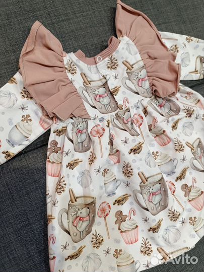 Платье для девочки 68-74