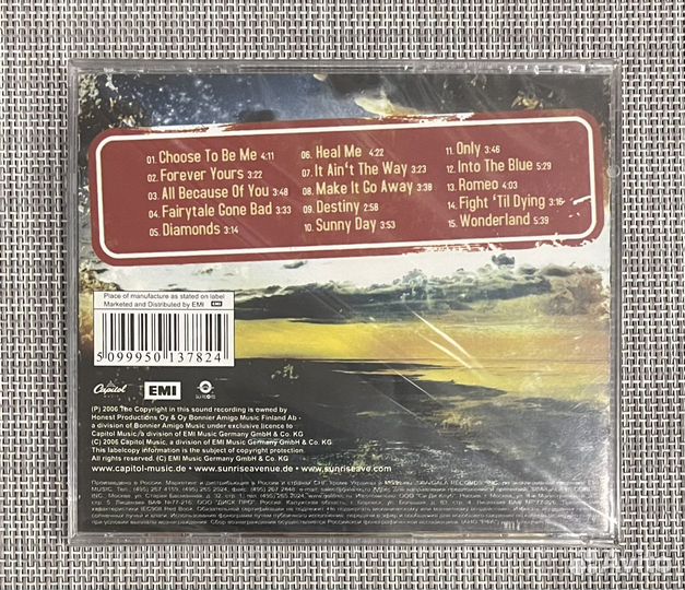 Sunrise Avenue - On The Way To Wonderland CD Rus