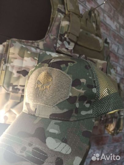 Бейсболка тактическая мультикам сетка