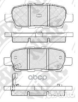 Колодки тормозные дисковые перед/зад PN2466