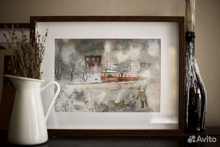 Картина акварель