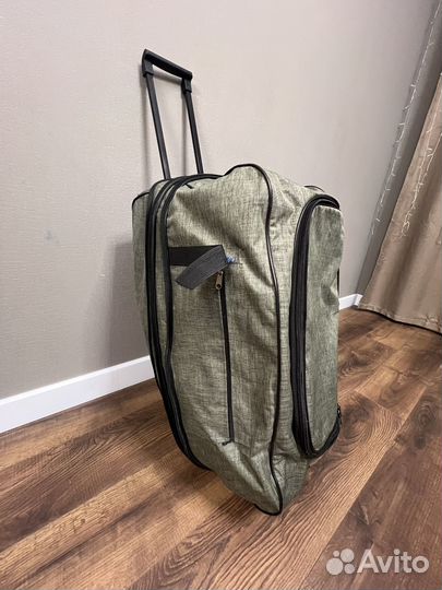 Сумка на колесах дорожная с ручкой текстильная