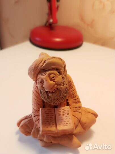 Фигурка Восточный мудрец, глина, Китай, 70-е гг