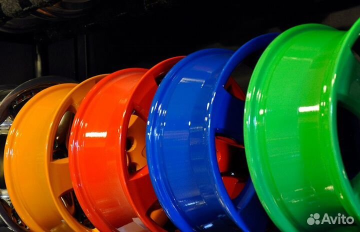 Полимерная покраска автомобильных дисков