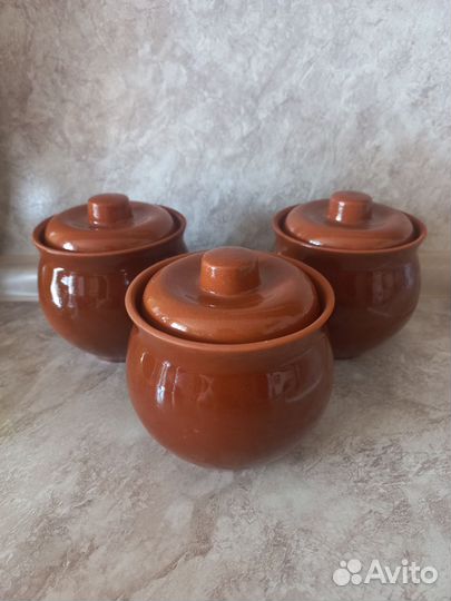 Горшочки для запекания керамические новые