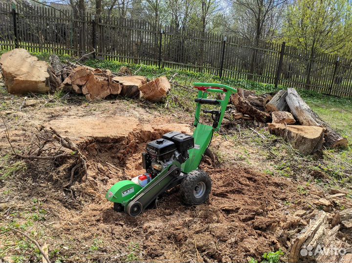 Дробление удаление корчевание пней