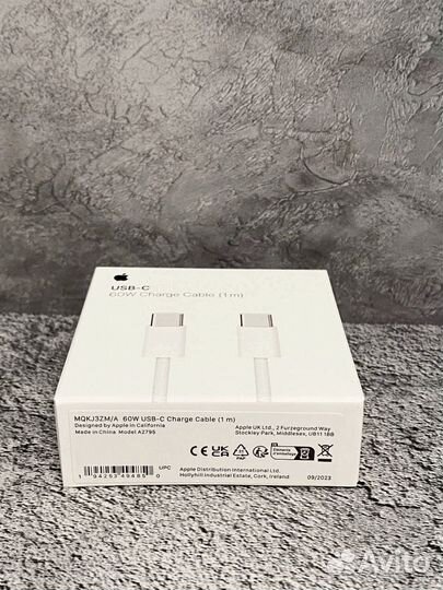 Кабель/Провод/Зарядка Apple USB-C 60W (плетёный)