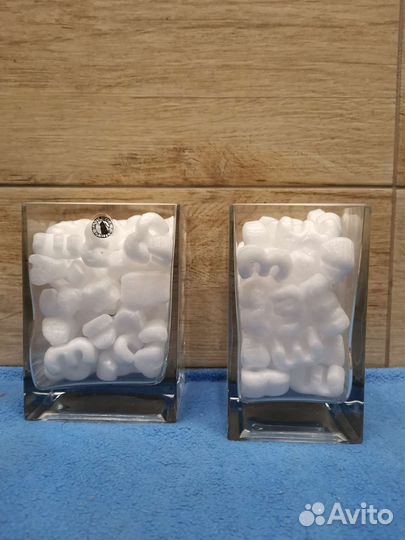 Стеклянная ваза IKEA / икеа Квадро 14х10х8см