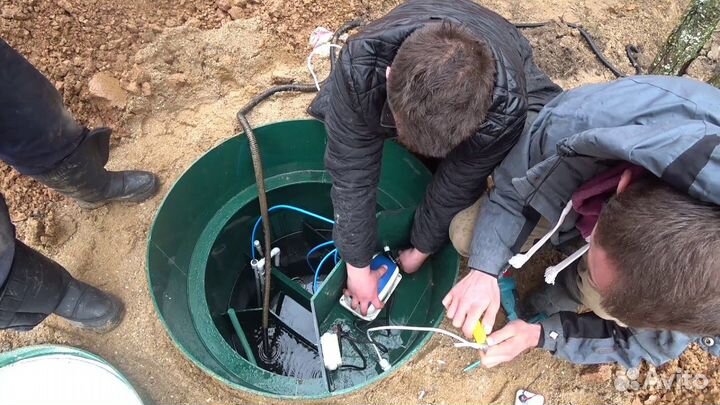 Септик из бетонных колец / сливная яма/канализация