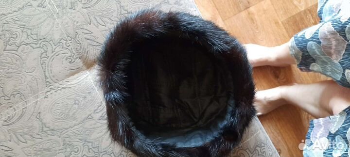 Норковая шапка мужская новая