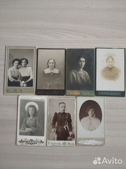 Старинные фото Визитки