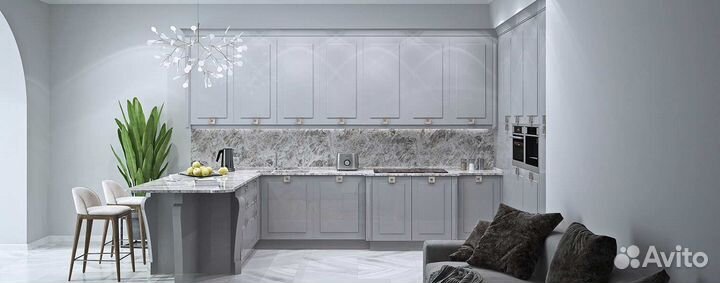 Современные кухни со столешницей