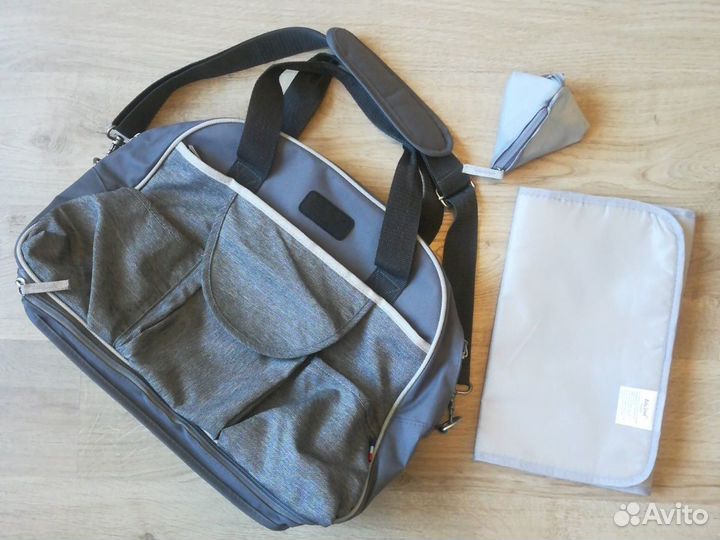 Сумка для мамы Myrtle Baby Street Grey melange