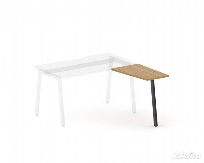 Серия Matrix New. Стол приставной, правый 50x80x77