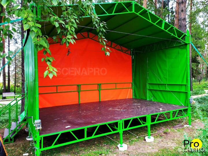 Мобильная сцена из стали