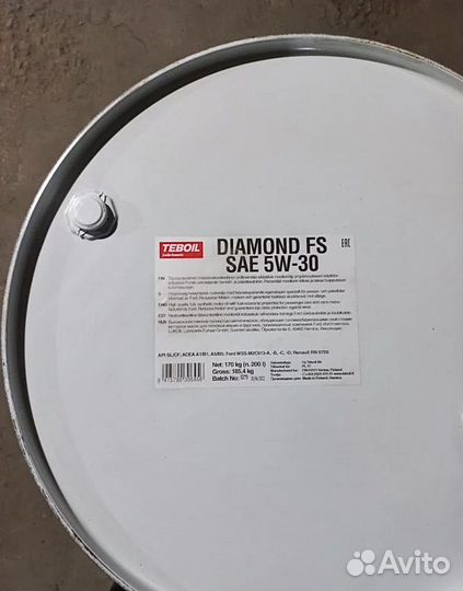 Масло моторное Teboil Diamond FS 5w30 200л