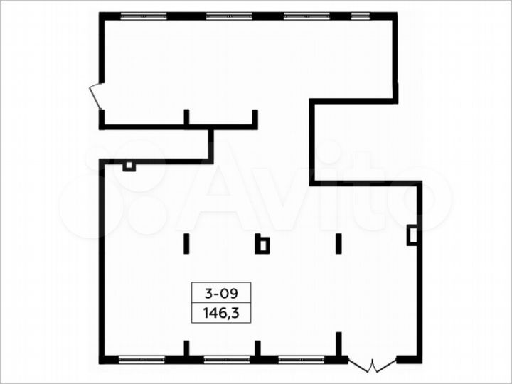 Аренда, торговое помещение площадью 146.3 кв.м