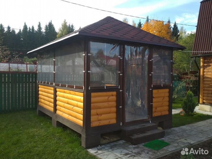 Мягкие окна для беседки в Одинцово