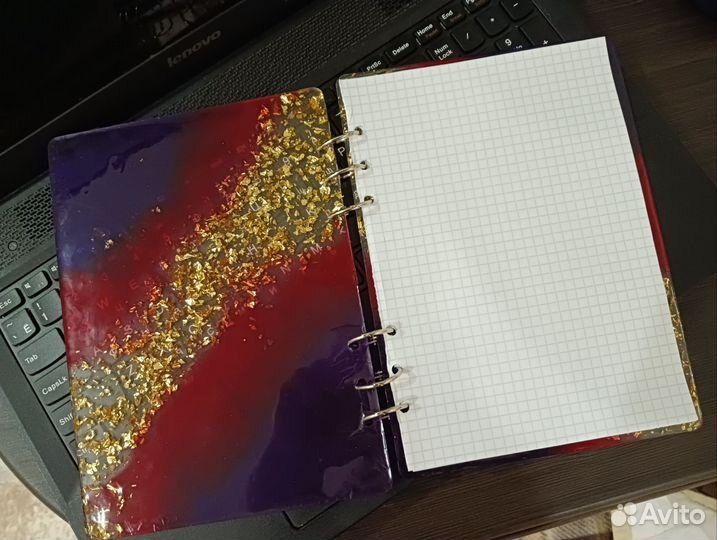 Скетчбук(блокнот ) из эпоксидной смолы