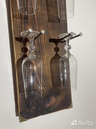 Держатель для бокалов и фужеров Лофт Крафтовое