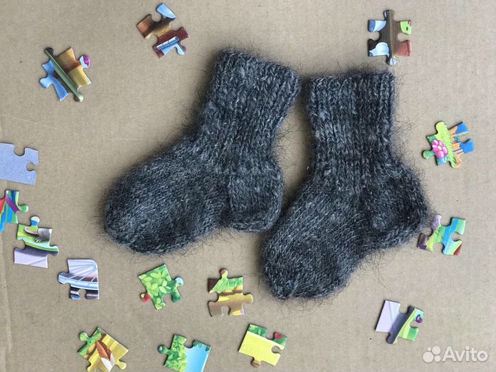 Носки детские из козьего пуха