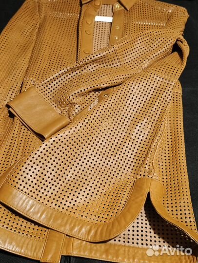 Кожаная Куртка пиджак женский uterque