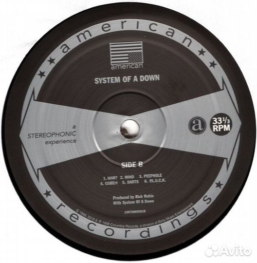 Виниловая пластинка Sony System Of A Down System O
