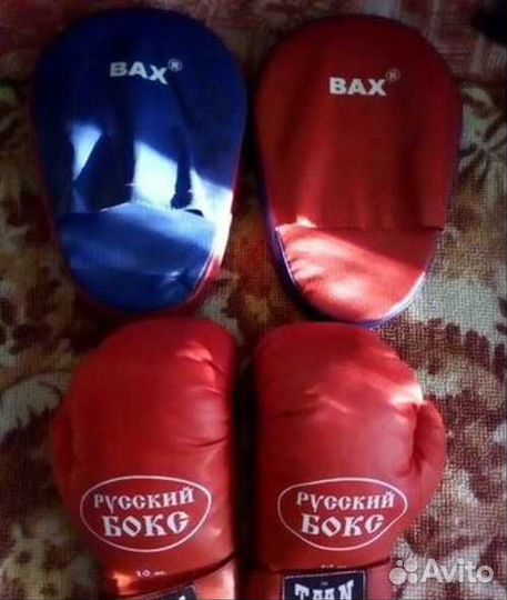 Лапа для единоборств и перчатки