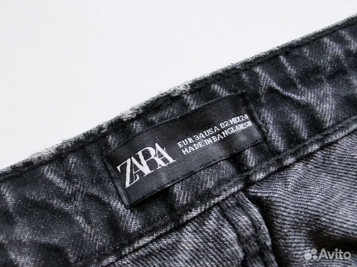 Джинсы zara mom fit 34 пакетом